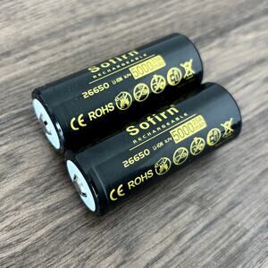 Sofirn 26650 Batteries Rechargeable 5000mAH 3.7V Button Top - Pack of 2